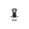 Body en dentelle et simili cuir ouvert avec menottes 